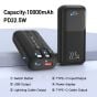 TRUSMI Mini Power Bank Black with Digital Display PB06-011 (22.5W) (10000mAh)
