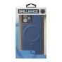 Brilliance LUX For iPhone 14 Plus Diamong Piece with Magnetic wireless charging Case Blue