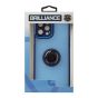 Brilliance LUX For iPhone 13 Pro 3D Electroplating with camera protector and Ringstand Case Blue