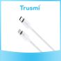 TRUSMI 27W Type C To iPhone Braided Charging Cable White 2M