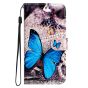 Brilliance LUX iPhone 14 Plus Flip PU Leather Wallet 3D Print Butterfly with Wrist Strap Case