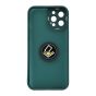 Brilliance LUX For iPhone 14 3D Electroplating with camera protector and Ringstand Case Green