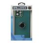 Brilliance LUX For iPhone 13 Pro Max 3D Electroplating with camera protector and Ringstand Case Green