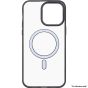 Brilliance LUX for Iphone 15 Pro 2.0 Imitation Hardware Inside Magnetic Suction Acrylic Case Black