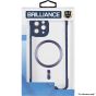 Brilliance LUX for Iphone 11 Cow horn shell with CD lens film (electroplated button+dual color glass film) Case Blue