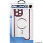 Brilliance LUX for Iphone 12 Cow horn shell with CD lens film (electroplated button+dual color glass film) Case Red