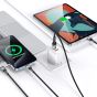 Trusmi 66W  3 in 1 Type C To Type C/ iPhone / Micro USB Braided Cable