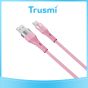 TRUSMI USB to Type C Pink Cable (1M)