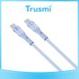 TRUSMI 60W Type C to Type C Blue Cable (1M)