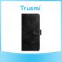 TRUSMI iPhone 13/14 Cowhide Leather Wallet Case with Card Slot Black