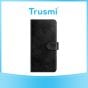 TRUSMI iPhone 14 Plus Cowhide Leather Wallet Case with Card Slot Black
