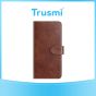 TRUSMI Samsung S24 Plus Cowhide Leather Wallet Case with Card Slot Dark Brown