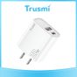 TRUSMI 20W Dual USB & Type-C White Fast Charger