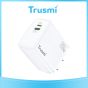TRUSMI 20W Dual USB-L & Type-C White Fast Charger
