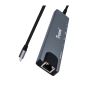 TRUSMI DS01-02 USB C Hub 100W – HDMI, RJ45, USB 3.0×2, Type-C×2, SD/TF Card Reader Adapter