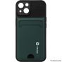 Brilliance LUX For iPhone 14 Pro Max Eagle Eye Card Holder Case Green and Black