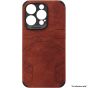 Brilliance LUX For iPhone XR Eye Protection Four-Pack Edge Leather Case Brown