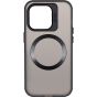 Brilliance LUX iPhone 15 Plus Lens holder transparent CD pattern Case Black