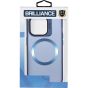 Brilliance LUX iPhone 15 Plus Lens holder transparent CD pattern Case Blue