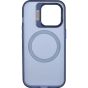 Brilliance LUX iPhone 15 Plus Lens holder transparent CD pattern Case Blue