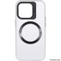 Brilliance LUX iPhone 13 Pro Lens holder transparent CD pattern Case White