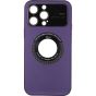 Brilliance LUX iPhone 15 Plus Large glass window + iron magnifying glass Case Purple