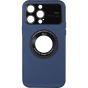 Brilliance LUX iPhone 15 Pro Max Large glass window + iron magnifying glass Case Deep Blue