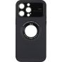 Brilliance LUX iPhone 15 Pro Large glass window + iron magnifying glass Case Black