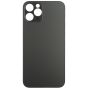 iPhone 12 Pro Back Glass Door without Camera Lens Black (OEM PULL)