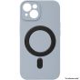 Brilliance LUX For iPhone 14 Pro Max Magnetic Liquid Silicone Case Light Blue