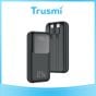 TRUSMI Mini Power Bank Black with Digital Display PB06-011 (22.5W) (10000mAh)