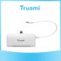 TRUSMI Pocket Base with Built-In Cable Power Bank White PB16-02 5V 2.1A (5000mAh)