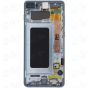 Samsung S10 Plus LCD with Touch + Frame Blue SERVICE PACK