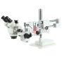 SZM7045-STL2 Double Arm Boom Trinocular Stereo Zoom Industrial Microscope With LED Lights - 45X