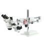 SZM7045-STL2 Double Arm Boom Trinocular Stereo Zoom Industrial Microscope With LED Lights - 45X