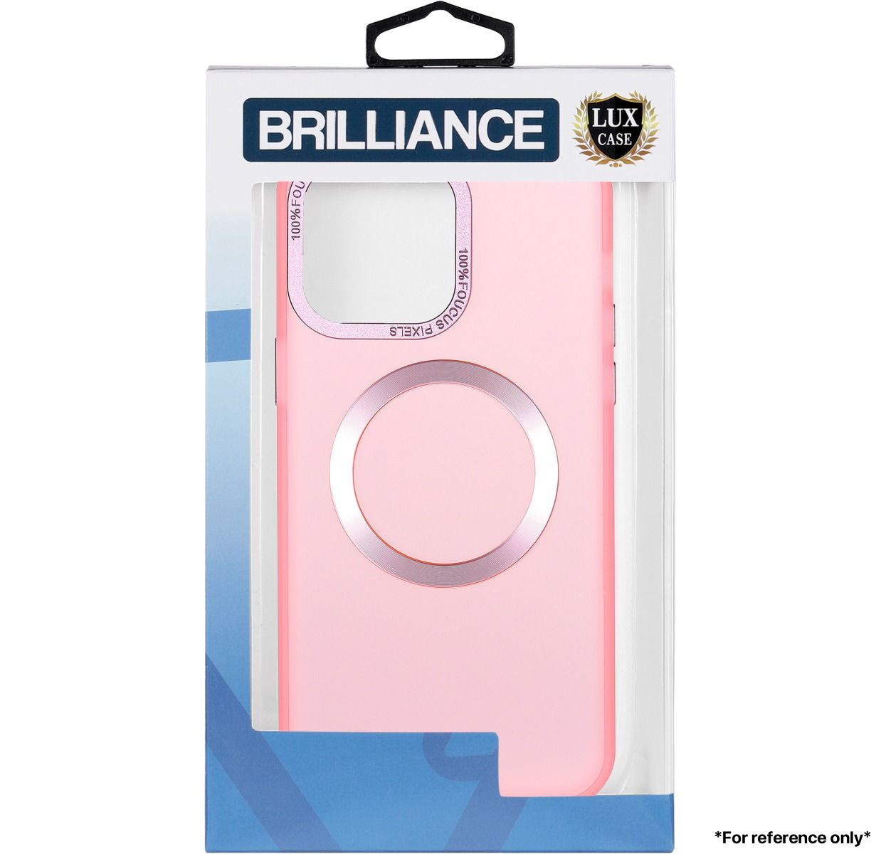 Brilliance LUX for Iphone 15 Pro Hardware CD pattern transparent color case Pink