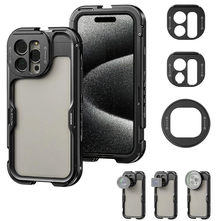 NEEWER 2nd GEN Phone Cage for iPhone 15 Pro Max