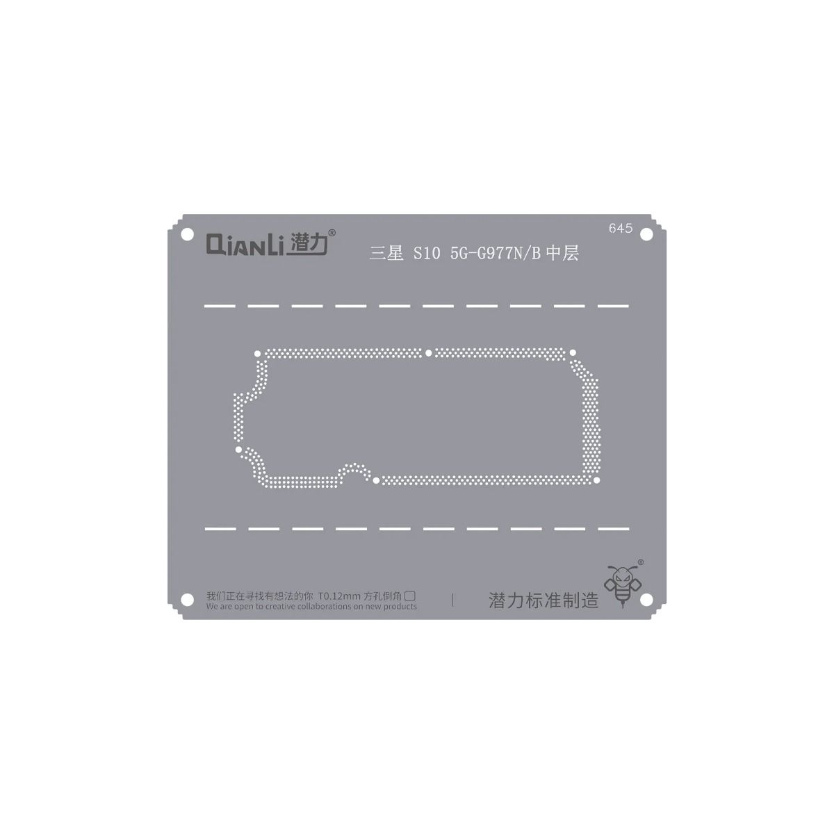 Bumblebee Stencil (QS645) For Samsung S10 5G-G977N/B Middle Frame (Qianli)