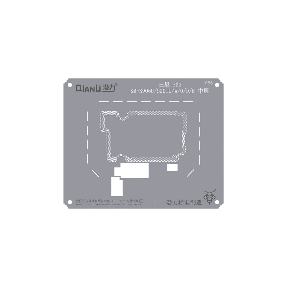 Bumblebee Stencil (QS655) For Samsung S22 SM-S906U/S901U/W/O/D/E Middle Frame (Qianli)
