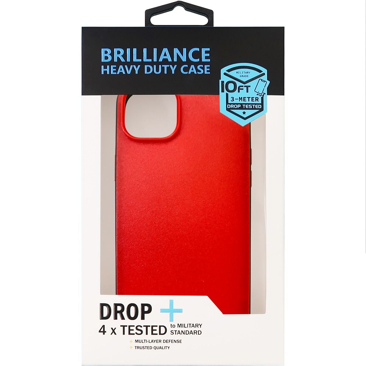 Brilliance HEAVY DUTY iPhone 15 Plus Slim Series Red Case