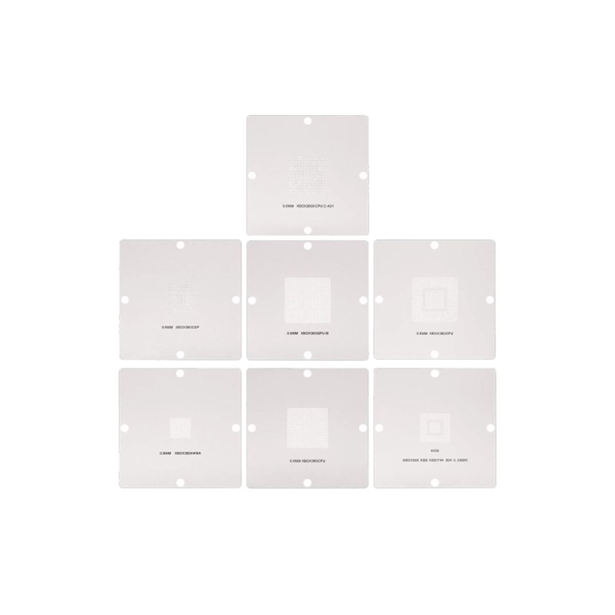 BGA Reballing Stencils Compatible For Xbox 360 (7 Piece Set)