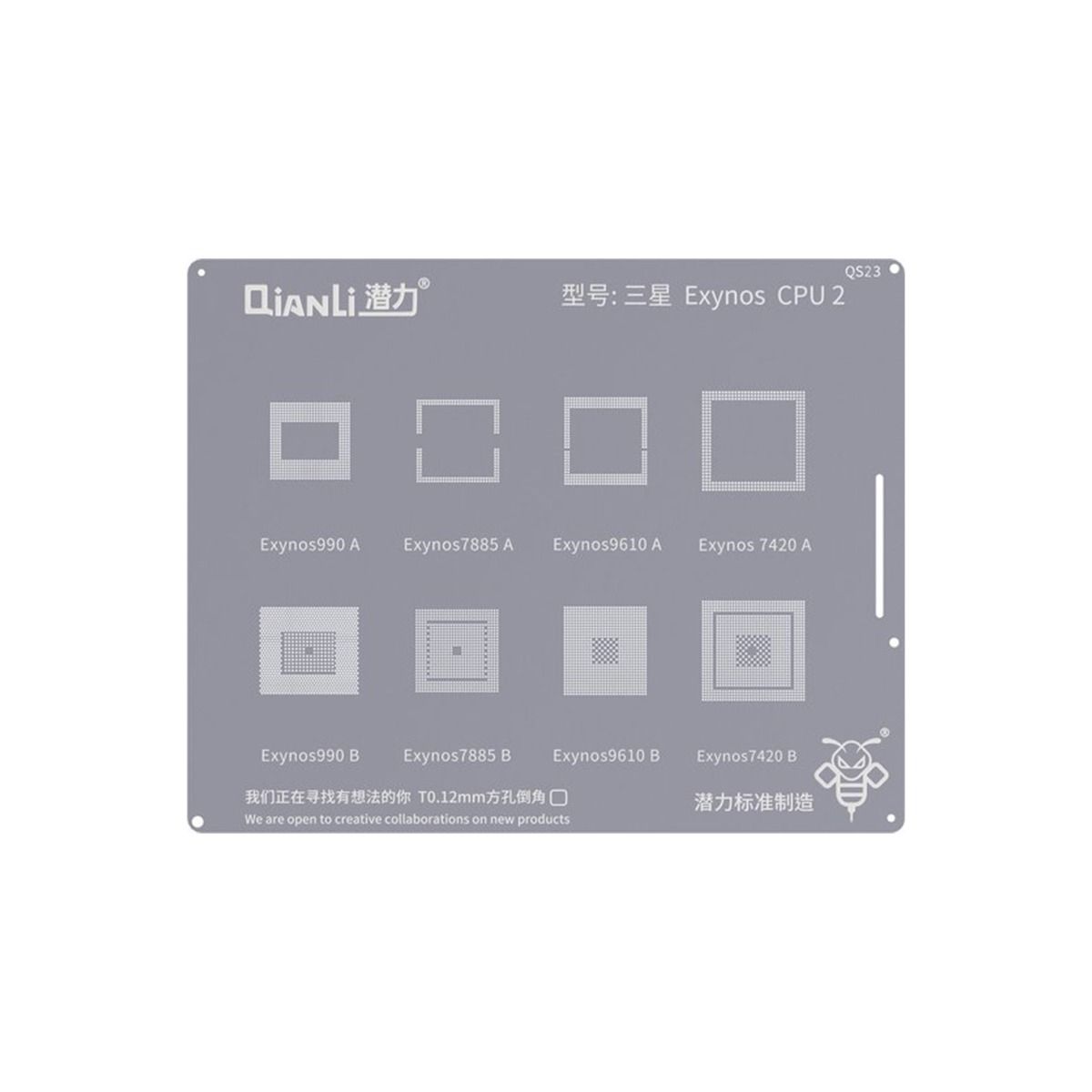 Bumblebee Stencil (QS23) Samsung Exynos CPU2 (Qianli) 990A / B 7885A / B 9610A / B 7420A / B