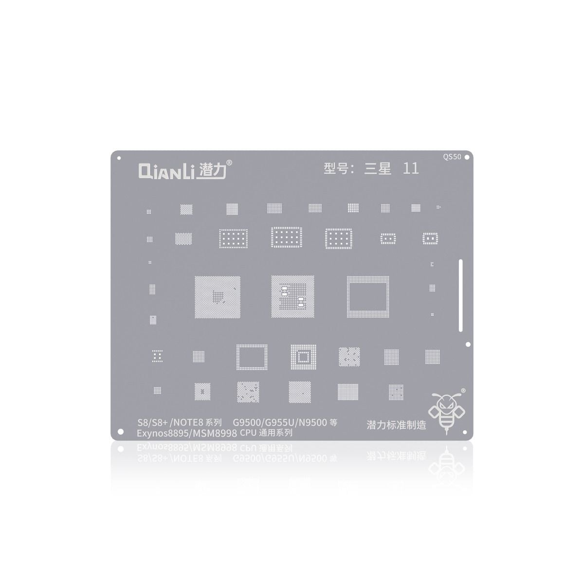 Bumblebee Stencil (QS50) For Samsung S8 / S8+ / Note 8 (Exynos 8895) (MSM8998) CPU Universal Series (Qianli)