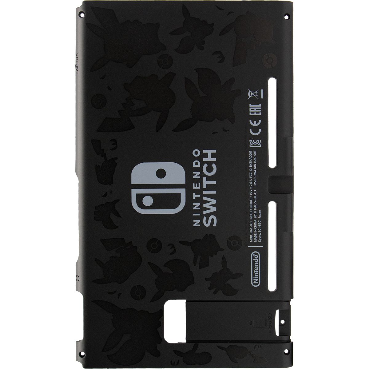 Nintendo Switch (HAC-001(-01)) Back Cover (Pikachu)
