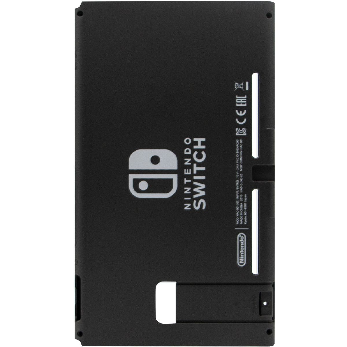 Nintendo Switch (HAC-001(-01) Version 2) Housing Shell Case Cover (Top & Bottom) (Black)
