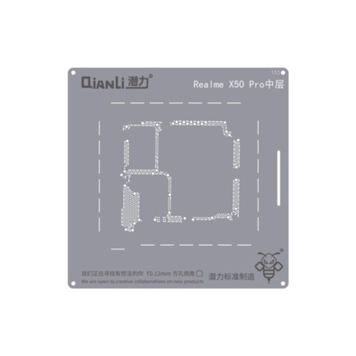 Bumblebee Stencil (QS133) For Realme X50 Pro Middle Layered (Qianli)