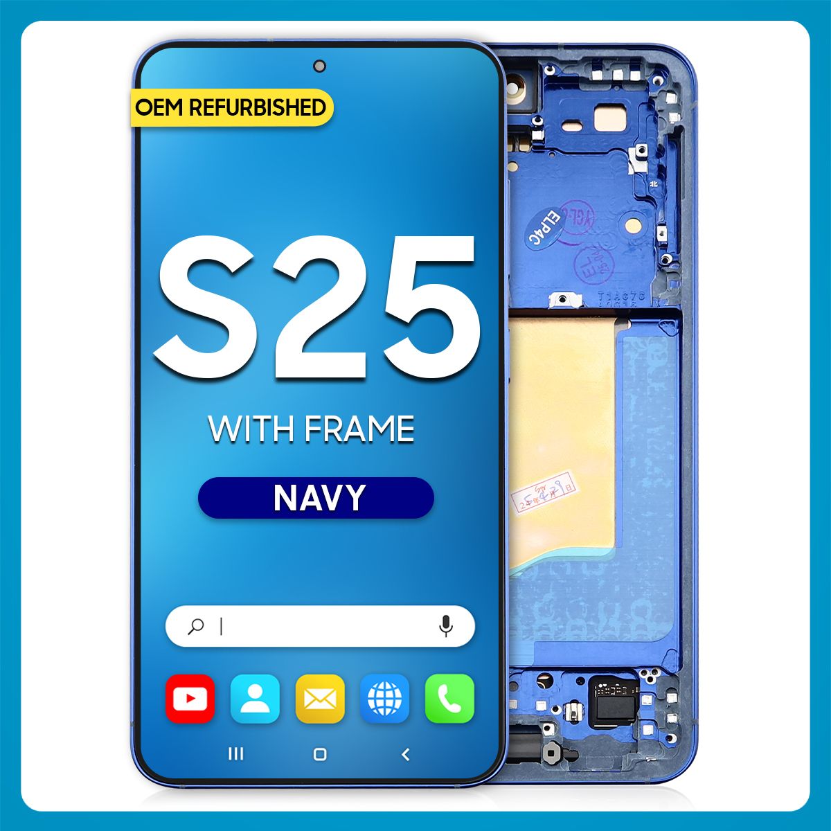 Samsung S25 LCD with Touch + Frame Navy Refurbished