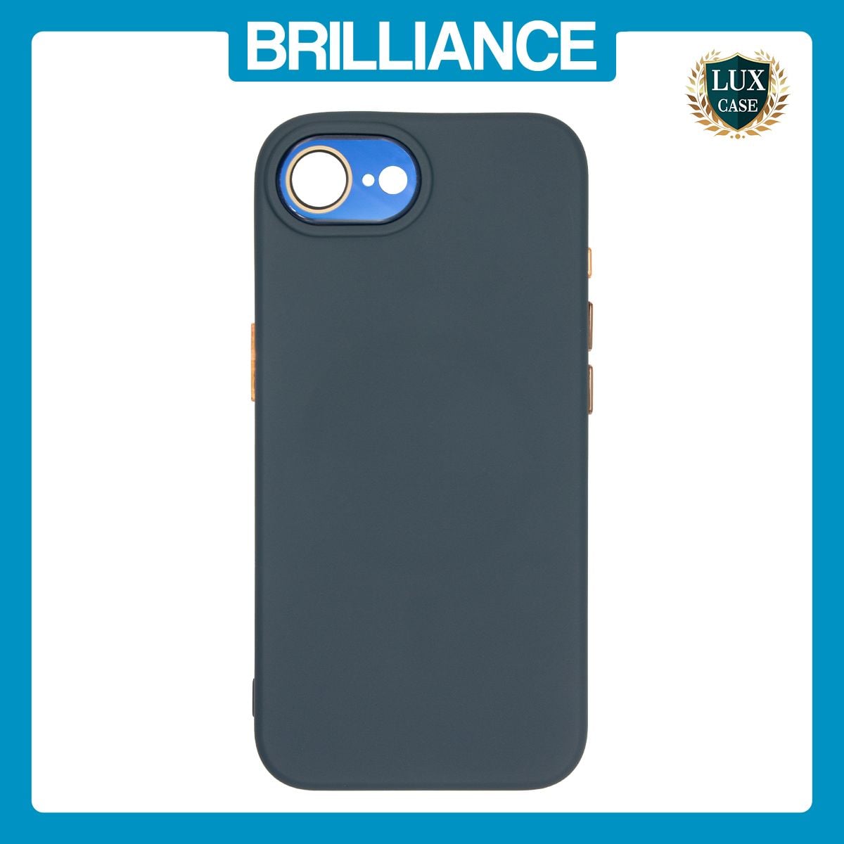 Brilliance LUX iPhone 16E Soft Liquid Silicone Phone Case Blue