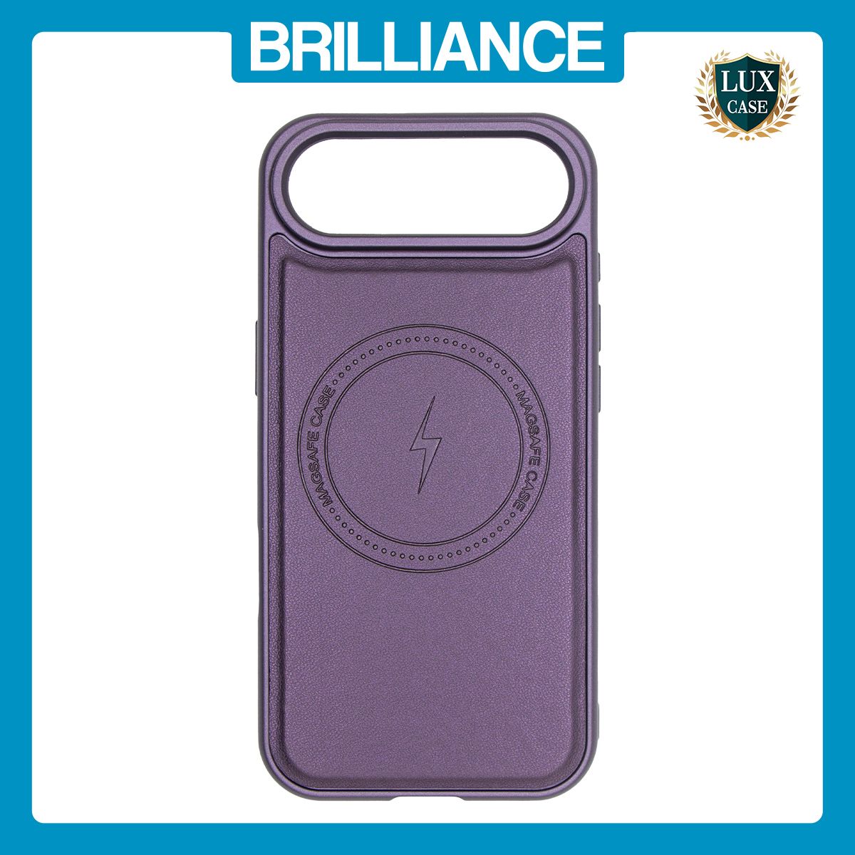 Brilliance LUX iPhone 17 Air Matte Magnetic TPU+PC+PU leather Phone Case Purple