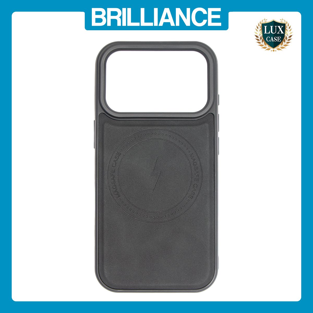 Brilliance LUX iPhone 17 Pro Matte Magnetic TPU+PC+PU leather Phone Case Black